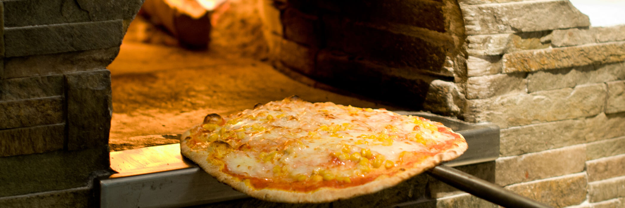 Pizza from the pizza oven